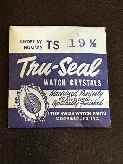 Tru-Seal Round Wrist Watch Crystal sizes 18 thru 33