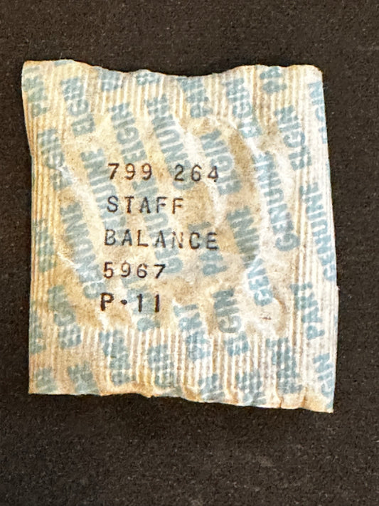 Elgin Factory Balance Staff for 16s Grades 565, 594, P11, No. 5967 - New