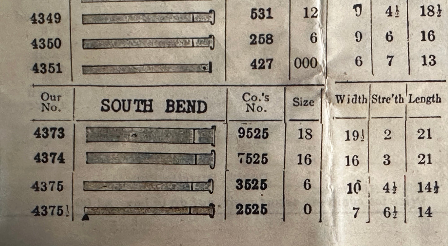 South Bend 18s Mainspring No. 9525 Made by Elgin - Steel