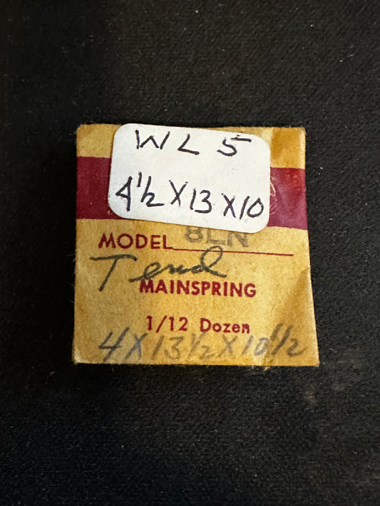 Longines Factory Mainspring for caliber 8LN, 8/68N - Steel
