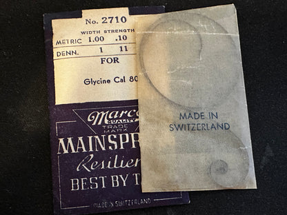 Marco Mainspring #2710 for Glycine caliber 80 movements - Steel