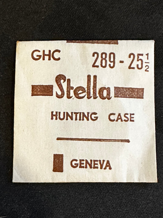 Stella GHC Hunting Case Crystal 28.9mm (size 25½) - New