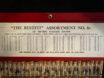 BESTFIT Assortment 6c of Metric Gauged Hands from 3 to 10 ligne