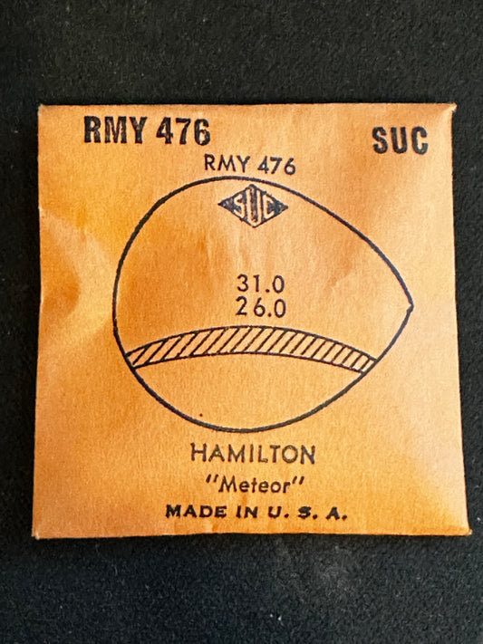SUC Rocket Fancy Crystal RMY 476 for HAMILTON Meteor - 31.0 x 26.0mm - New