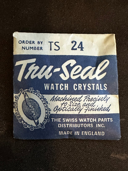 Tru-Seal Round Wrist Watch Crystal sizes 18 thru 33