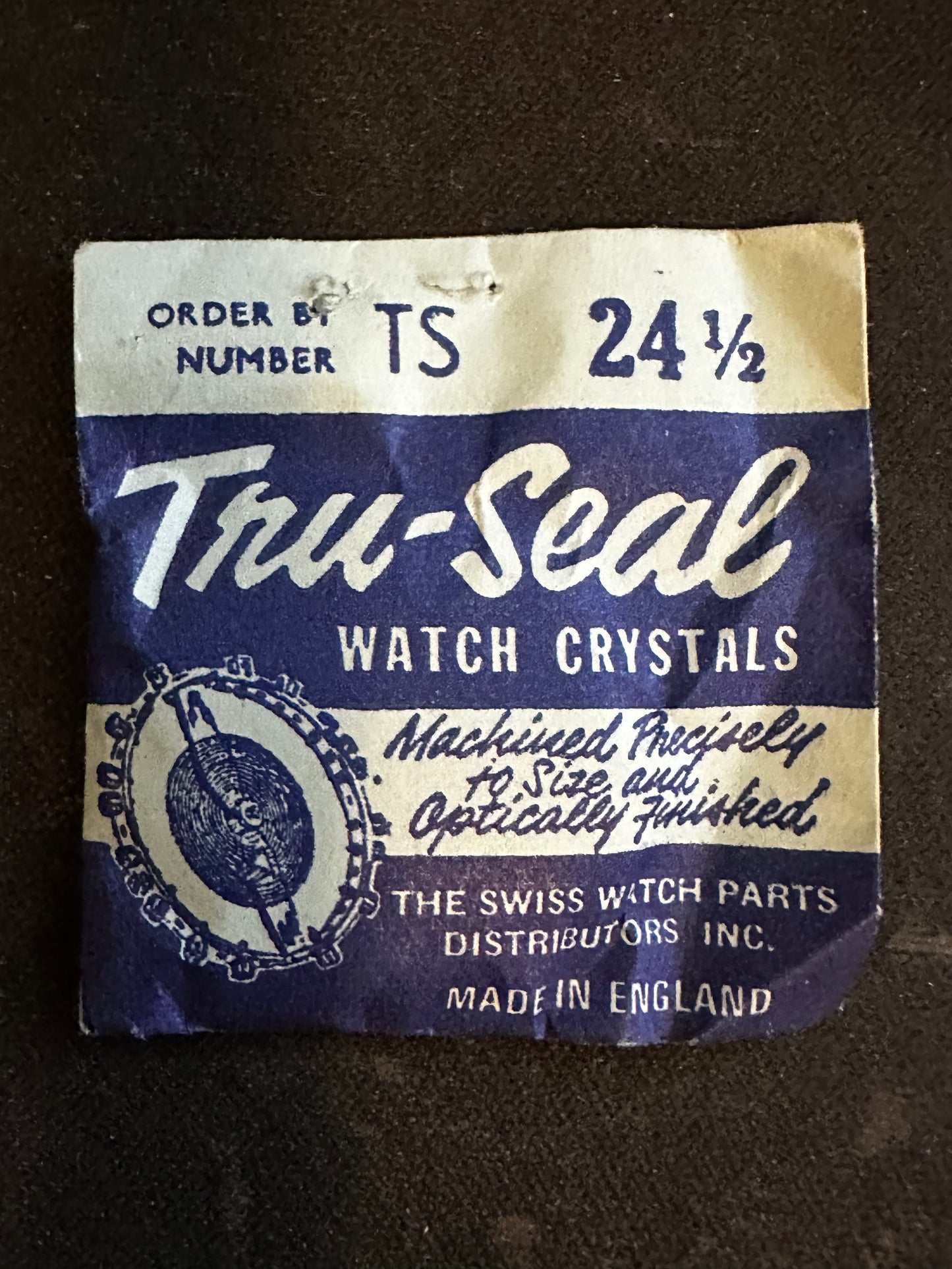 Tru-Seal Round Wrist Watch Crystal sizes 18 thru 33