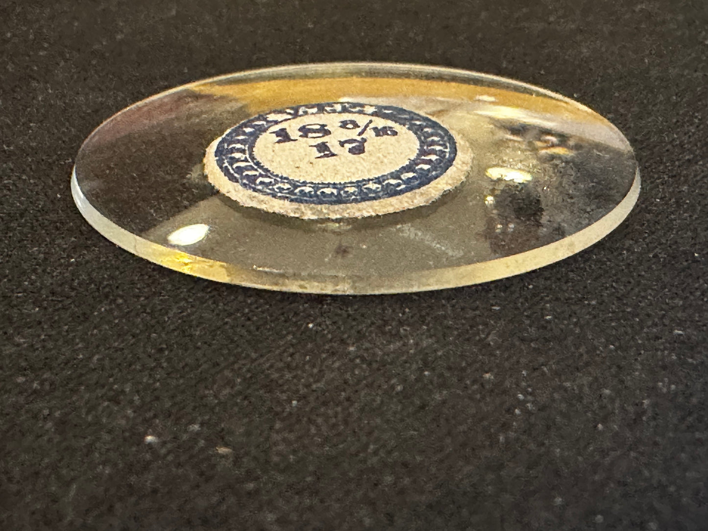 VTF Vintage Glass Pocket Watch Crystal 18-8/16 (~41.8mm) - NOS