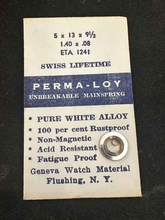 PERMA-LOY Unbreakable Mainspring for ETA caliber 1241 - Alloy