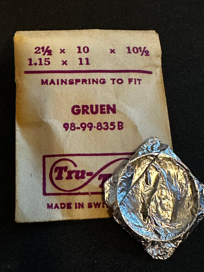 Tru-Time Mainspring for Gruen 98, 99, 835B - Steel