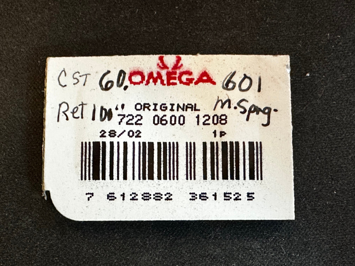 Omega Factory Mainspring for caliber 600 series - Alloy
