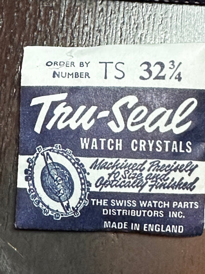 Tru-Seal Round Wrist Watch Crystal sizes 18 thru 33