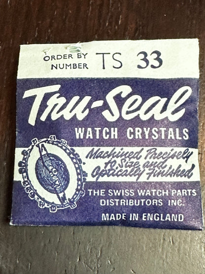 Tru-Seal Round Wrist Watch Crystal sizes 18 thru 33