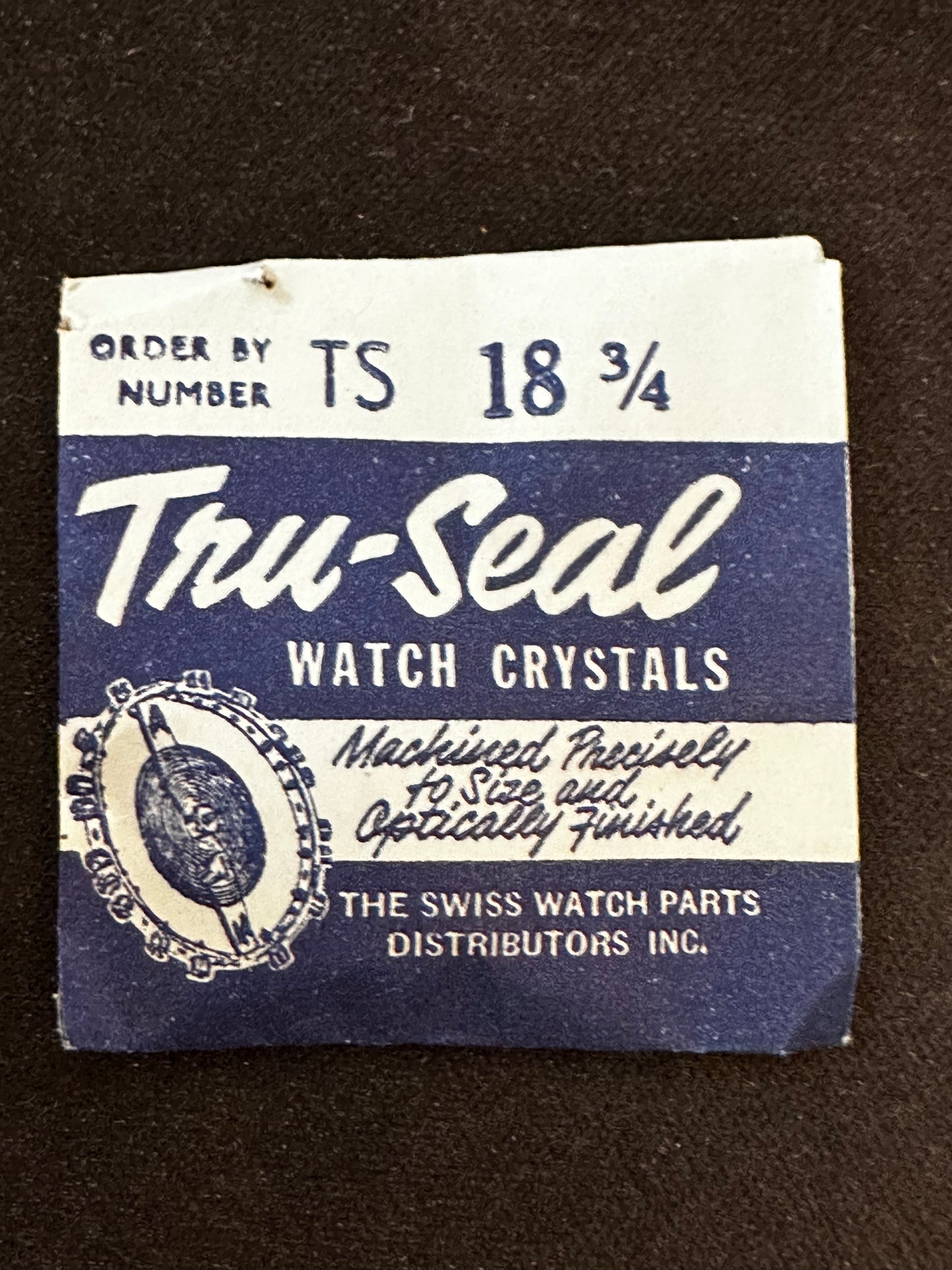 Tru-Seal Round Wrist Watch Crystal sizes 18 thru 33