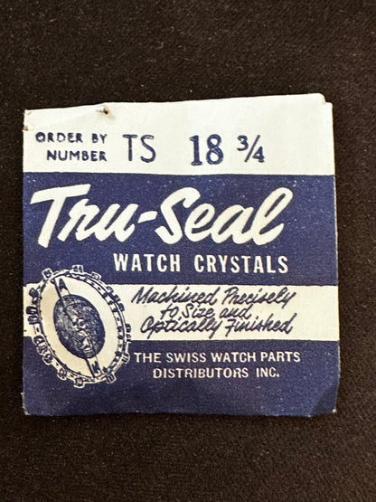 Tru-Seal Round Wrist Watch Crystal sizes 18 thru 33