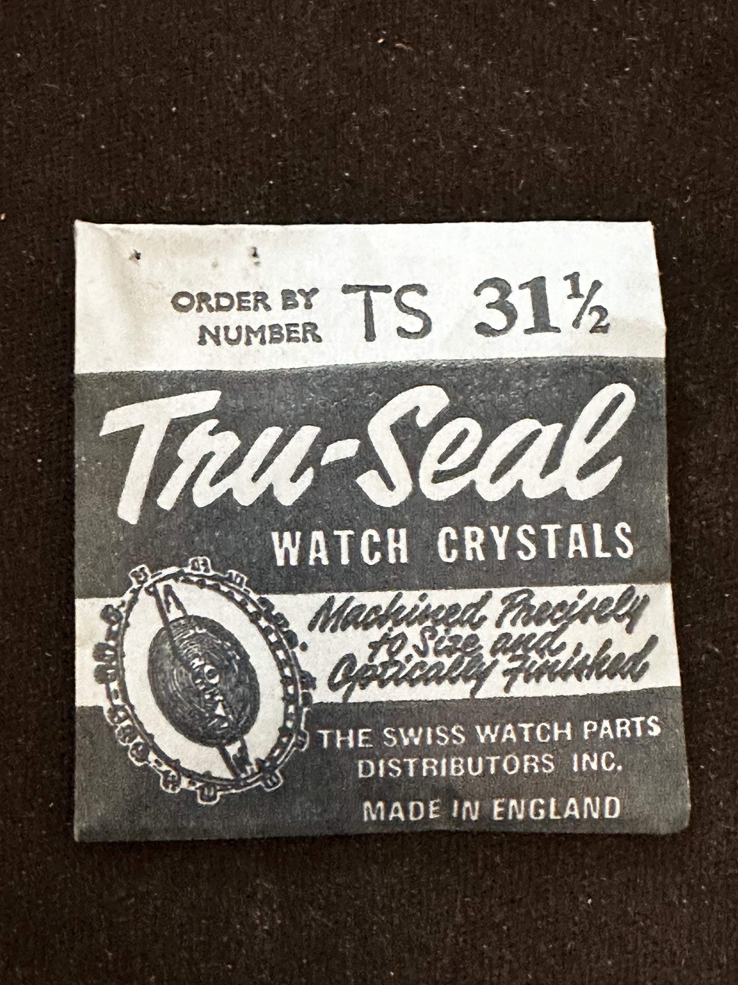 Tru-Seal Round Wrist Watch Crystal sizes 18 thru 33