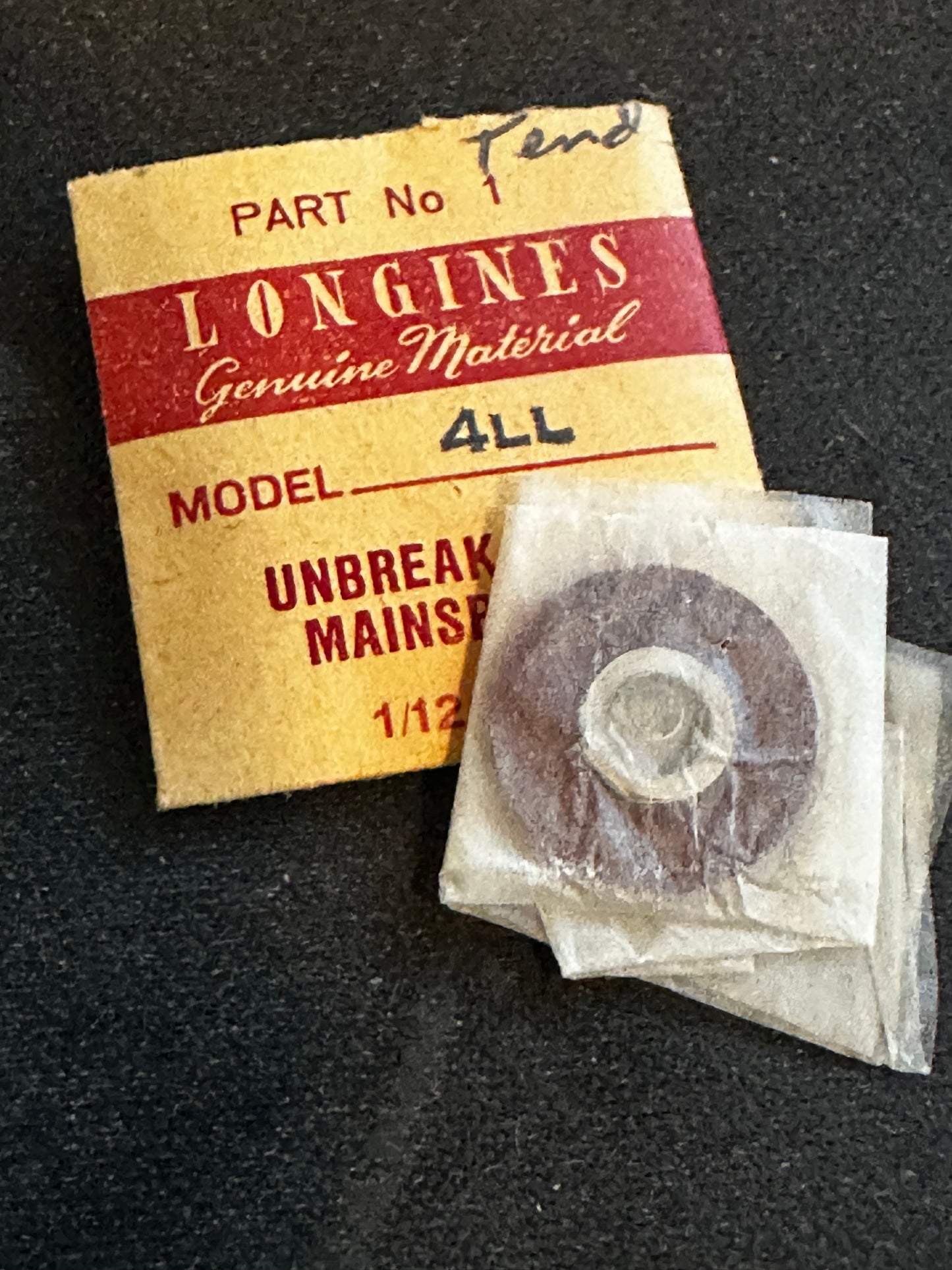Longines Factory Mainspring for caliber 4.LL - Alloy