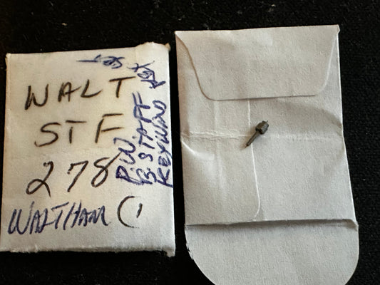 Waltham Factory Balance Staff for 18s Model 1857 Keywind No. 278