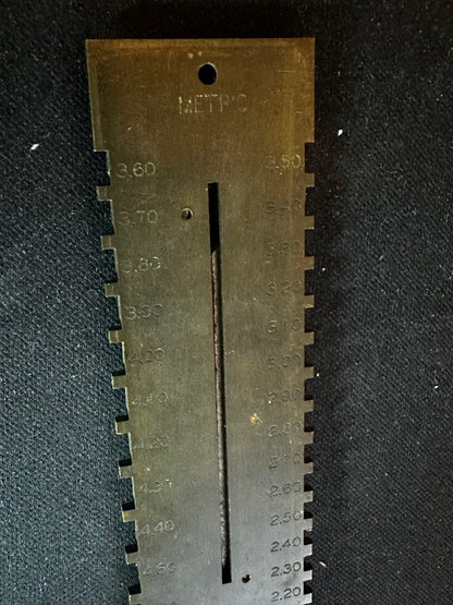 Watchmakers Dennison & Millimeter Mainspring Gauge