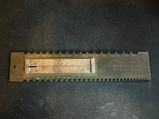 Watchmakers Dennison & Millimeter Mainspring Gauge