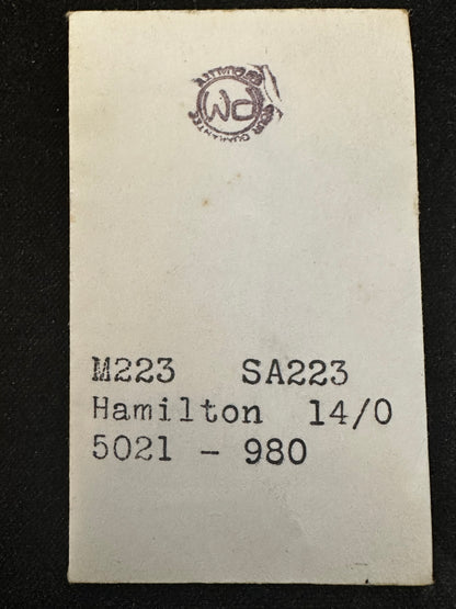 PM Mainspring M223 for 14/0s Hamilton No. 5021 / 718440 - Alloy