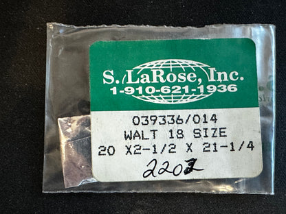 Waltham 18s Mainspring Factory No. 2203 from S. LaRose - Alloy