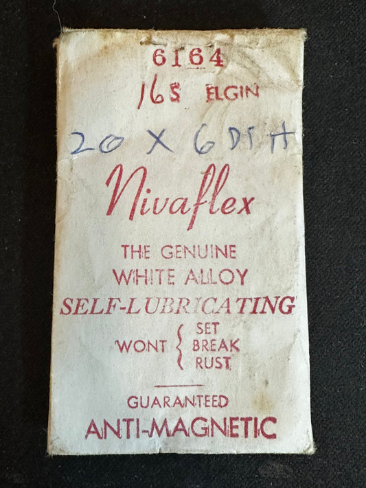 Nivaflex Mainspring for 16s Elgin No. 6164 - Alloy
