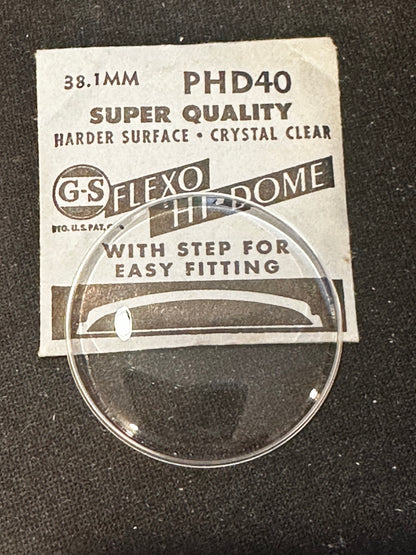 GS Flexo Round HI-DOME Crystal PHD 40 - 38.1 mm - New