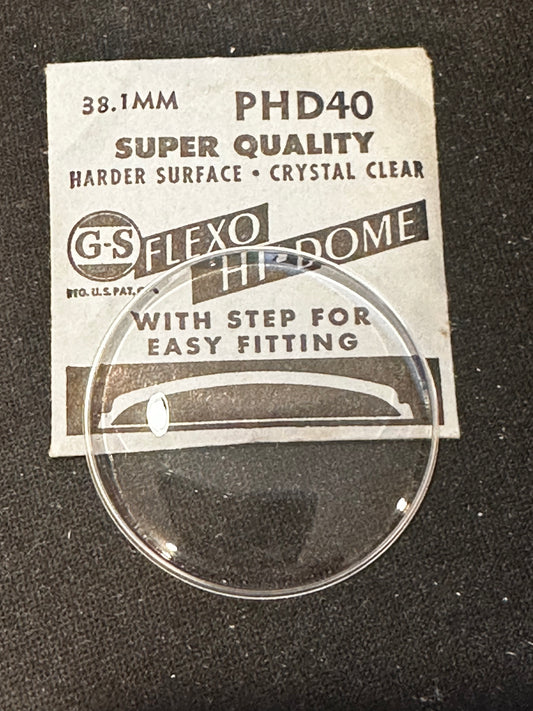 GS Flexo Round HI-DOME Crystal PHD 40 - 38.1 mm - New