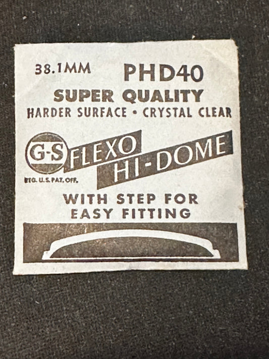 GS Flexo Round HI-DOME Crystal PHD 40 - 38.1 mm - New