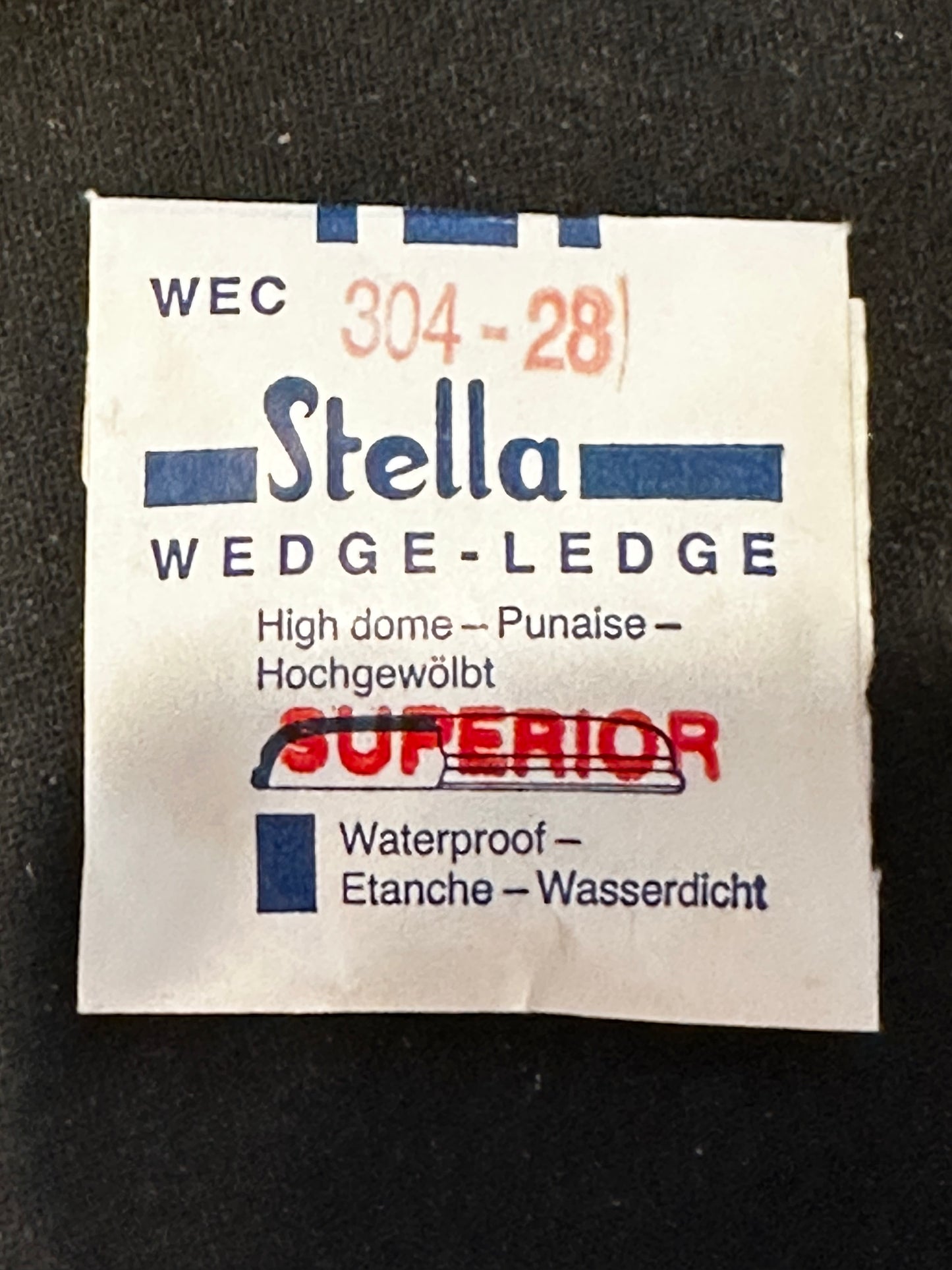 Stella WEC Superior Wedge-Ledge High Dome Wrist Watch Crystal sizes 18 thru 35