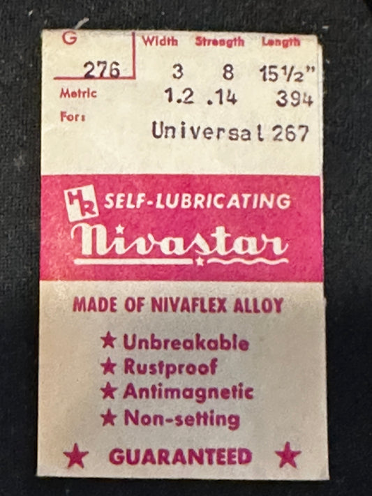 HR Nivastar Mainspring G276 for Universal caliber 267 - Alloy