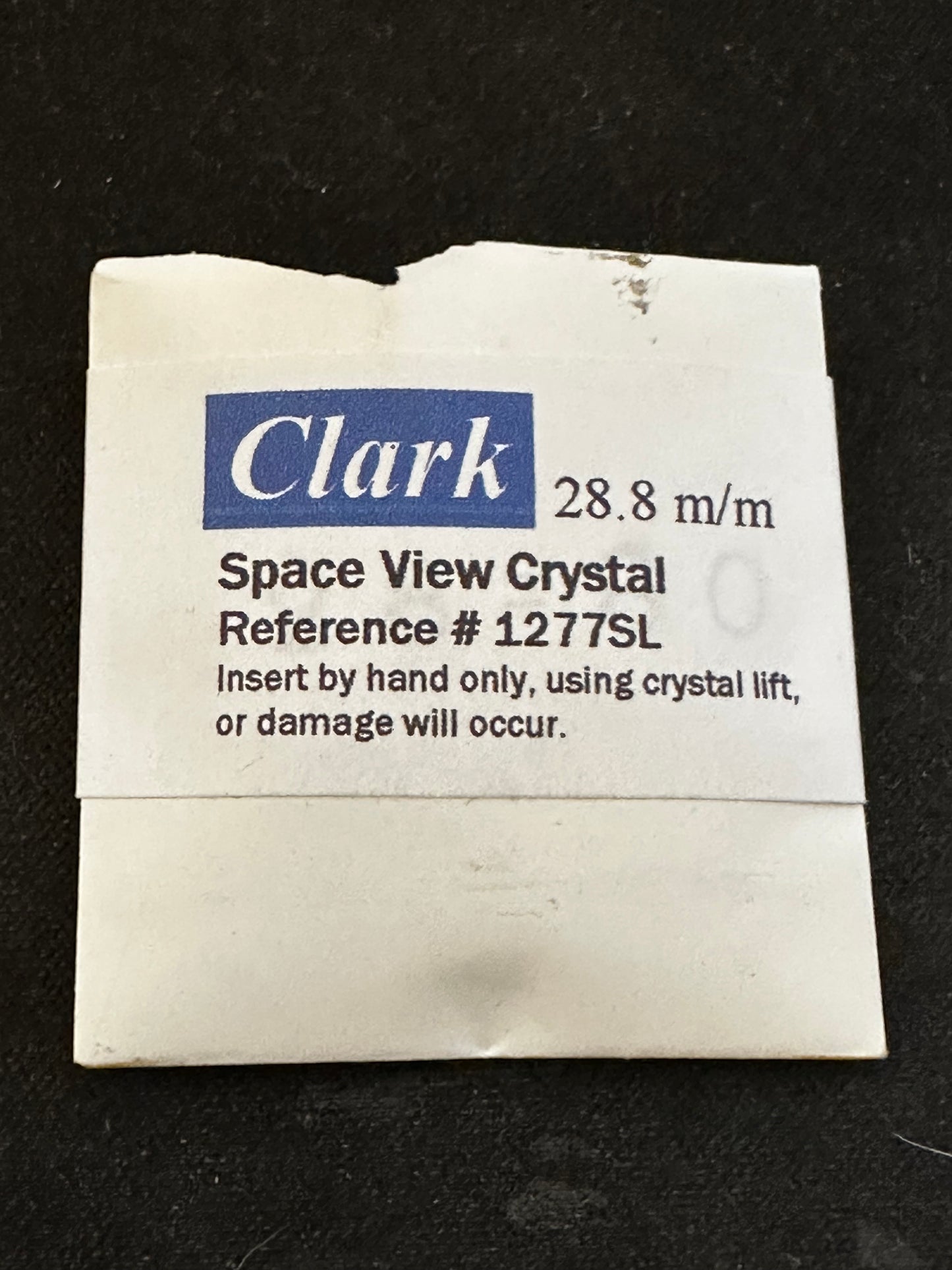 Clark Bulova Accutron Spaceview wrist watch crystal 28.8mm #1277SL - New