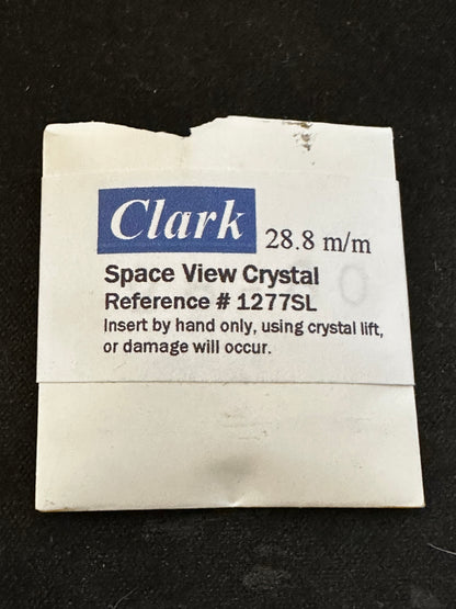 Clark Bulova Accutron Spaceview wrist watch crystal 28.8mm #1277SL - New