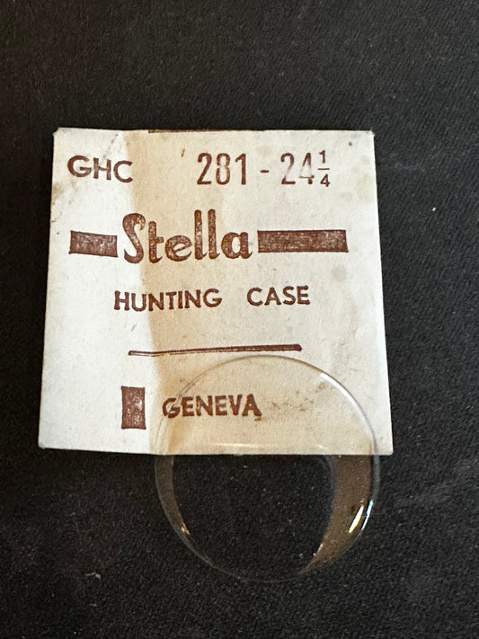 Stella GHC Hunting Case Crystal 28.1mm (size 24¼) - New