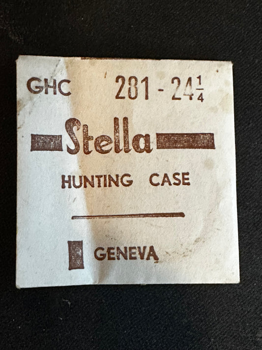 Stella GHC Hunting Case Crystal 28.1mm (size 24¼) - New