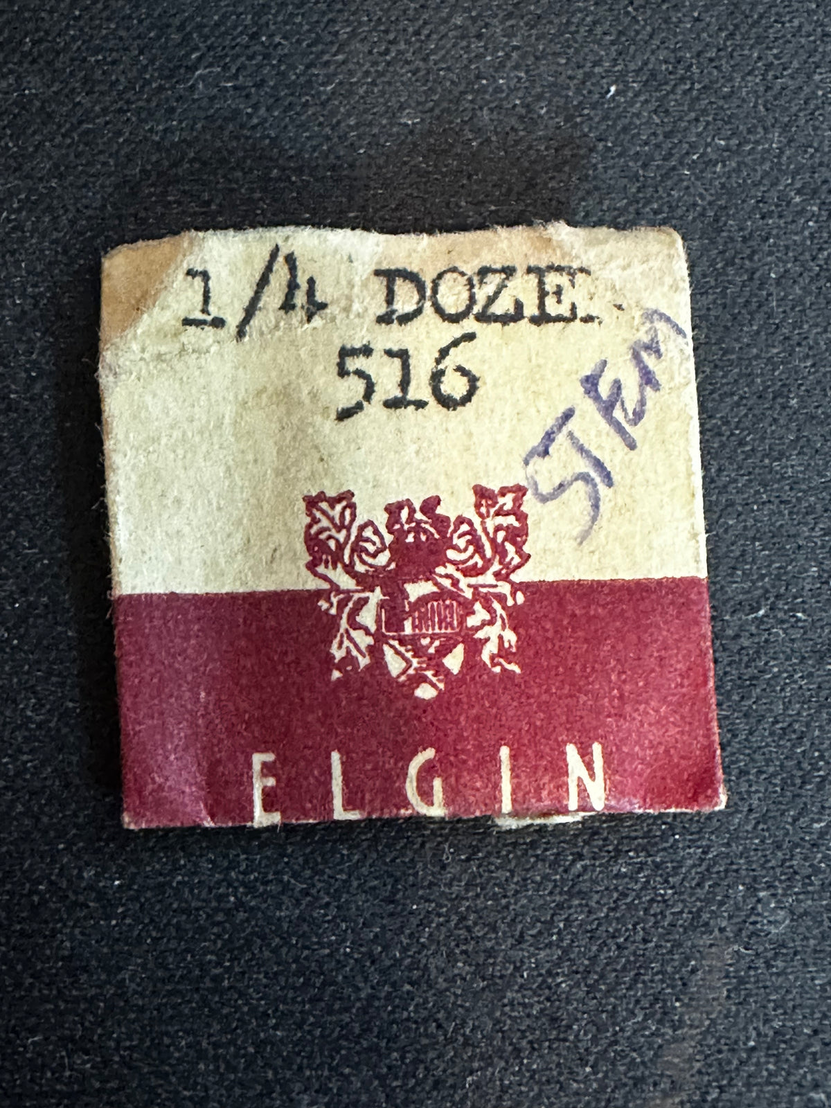Elgin Factory stem / winding arbor #6363 for 19/0s Grade 660 movements