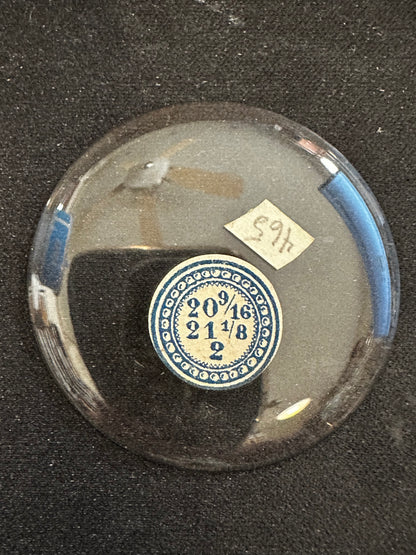 Vintage Glass Hunting Case Watch Crystal 20-9/16 (~46.5mm) - NOS