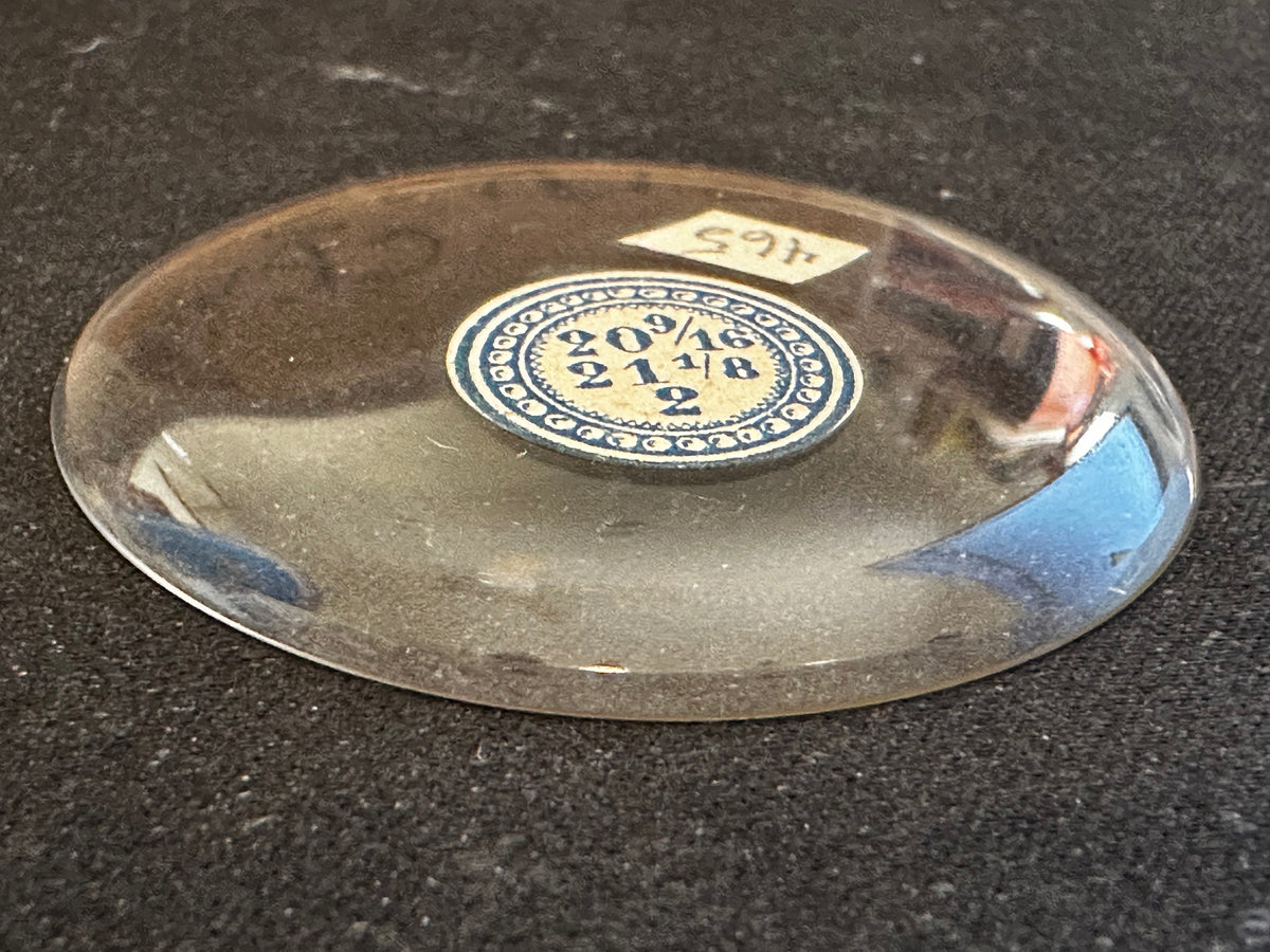 Vintage Glass Hunting Case Watch Crystal 20-9/16 (~46.5mm) - NOS