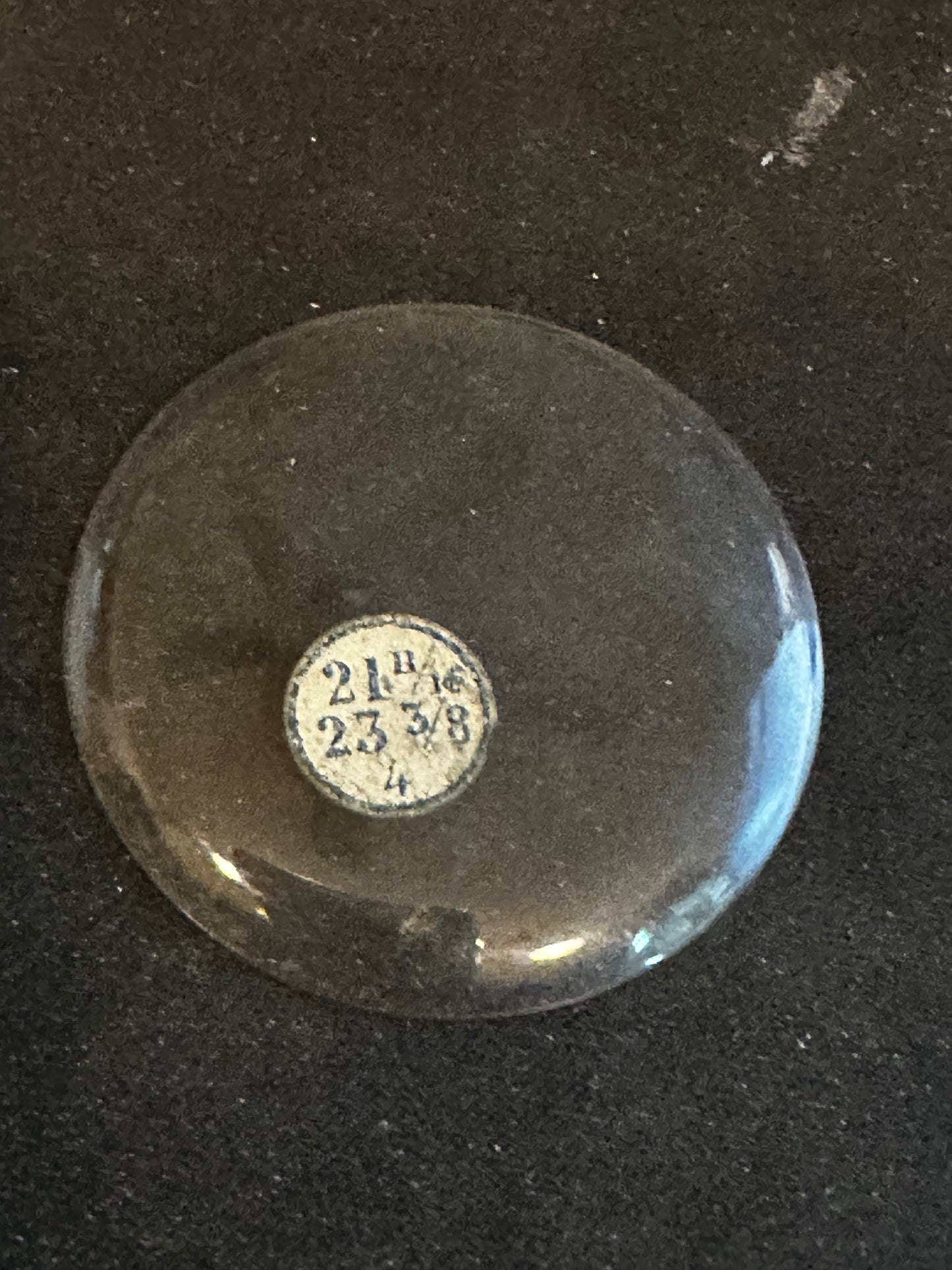 Vintage Glass Hunting Case Watch Crystal 21-11/16 (~48.9mm) - NOS