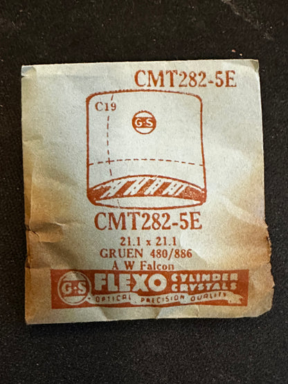 GS Fancy Crystal CMT282-5E for GRUEN Falcon 480/886 - 21.1 x 21.1 mm - New
