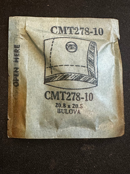 GS Fancy Crystal CMT278-10 for BULOVA - 20.8 x 20.5 mm - New