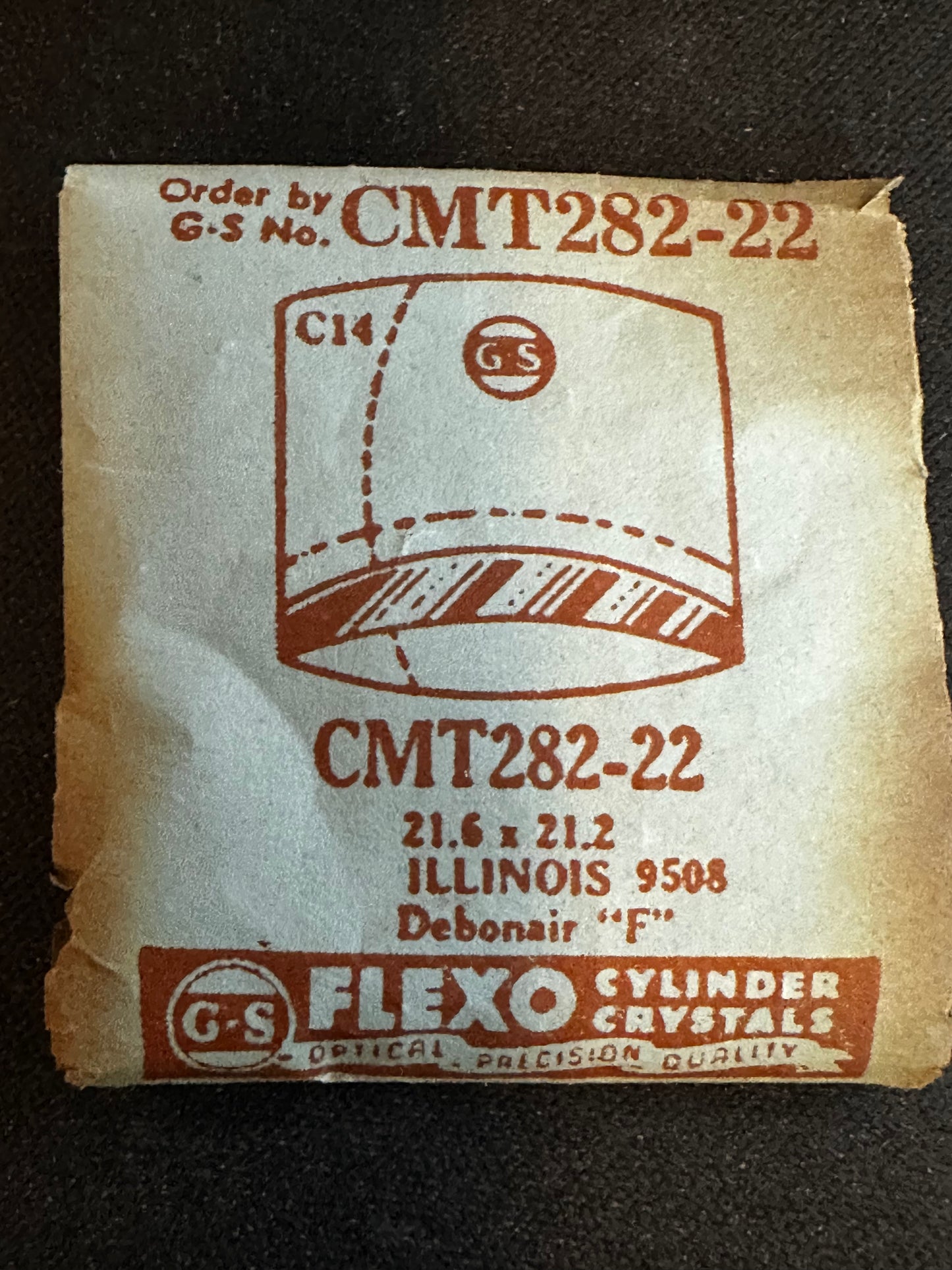 GS Fancy Crystal CMT282-22 for ILLINOIS Debonair 9508 - 21.6 x 21.2 mm - New
