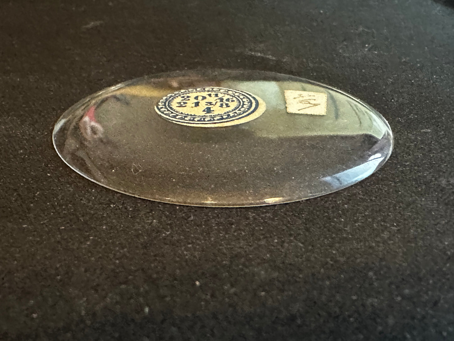 Vintage Glass Hunting Case Watch Crystal 20-11/16 (~46.7mm) - NOS