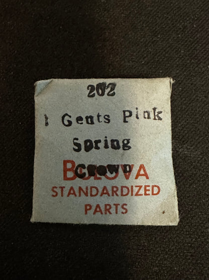 ONE Factory Bulova PINK Gents Spring Crown #202 - New