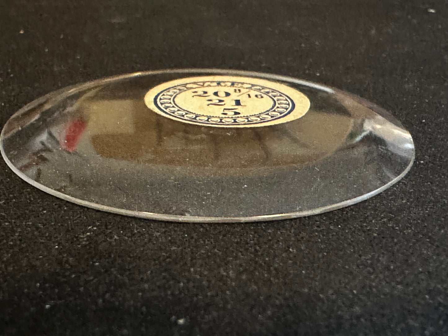 VTF Vintage Glass Hunting Case Watch Crystal 20-8/16 (~46.2mm) - NOS