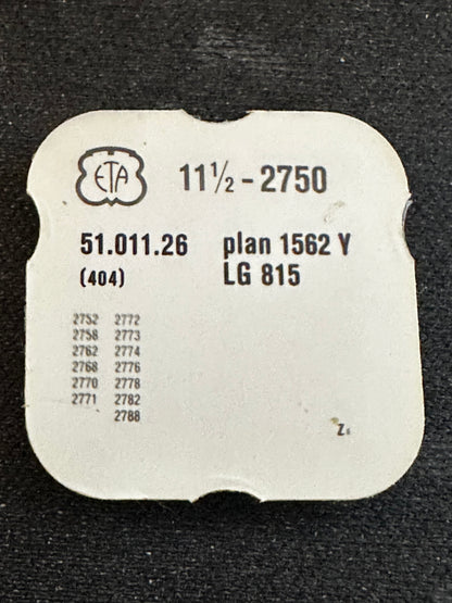 ONE Waterproof Stem for ETA caliber 2750, 11½ ligne Movement