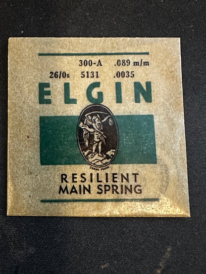 Elgin Factory Mainspring for 26/0s No. 5131 (300A) - Steel