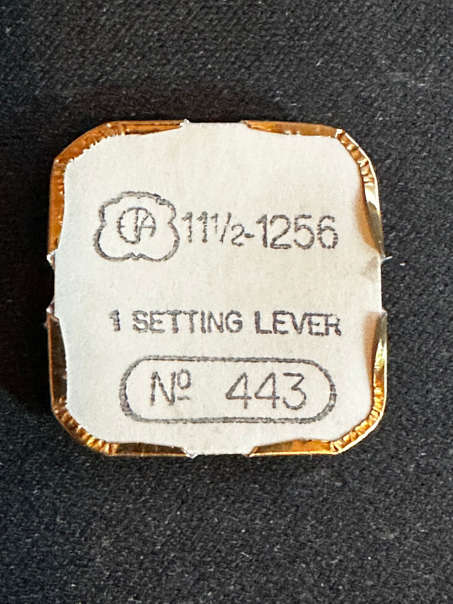 Setting Lever #443 for ETA caliber 1256, 11½ Ligne movements - new