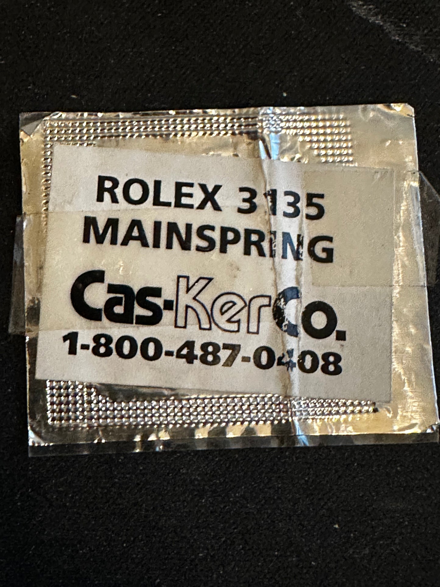 Cas-Ker Mainspring for Rolex Chronograph caliber 3135 - Alloy