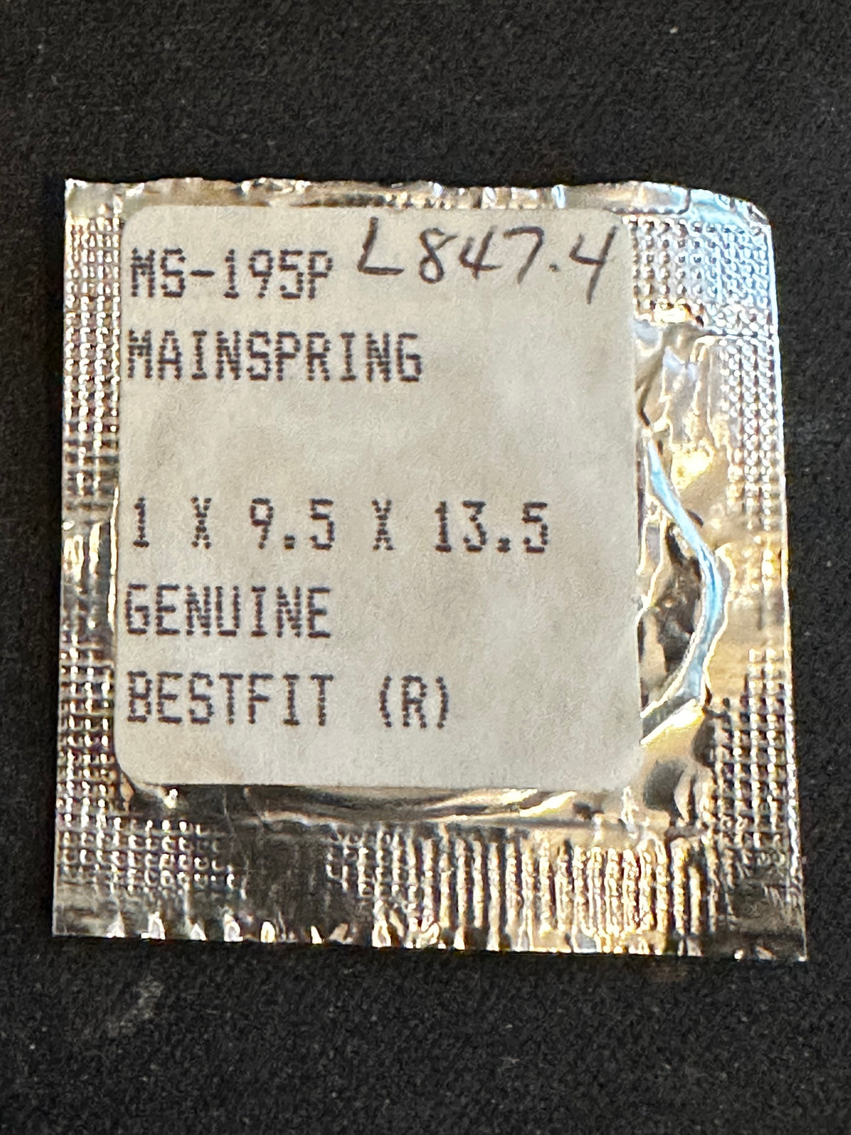 BESTFIT Mainspring 195P for AS caliber 1860 - Alloy